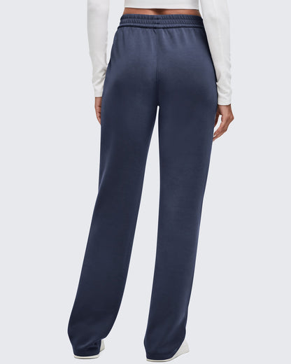 Pantalones de chándal de pernera ancha con cintura elástica Smoofit altos