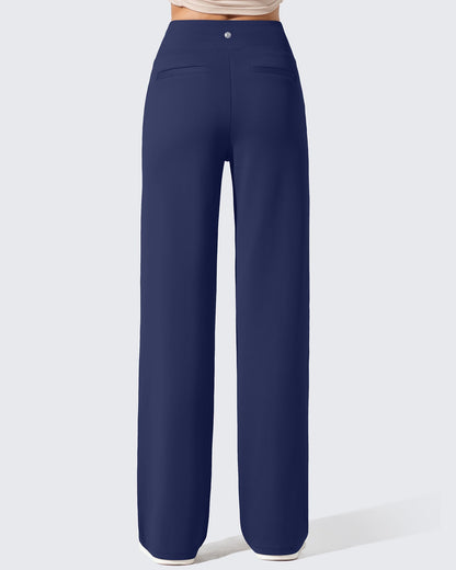 Pantalones de vestir de talle alto con forro polar EverGoing