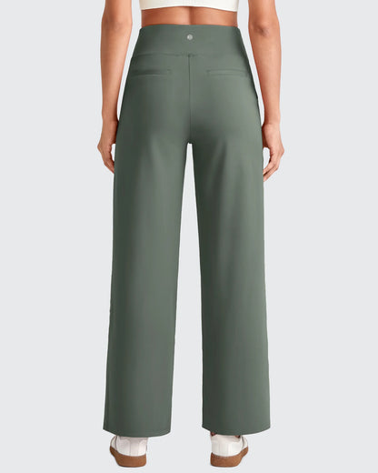 Pantalones Sastre Cortos Elásticos de Talle Alto EverGoing para Mujer (Talla Pequeña)