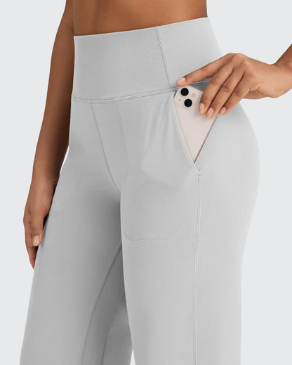 BareFeel Pantalones Elegantes de Tiro Alto Sin Costuras (Talla Alta)