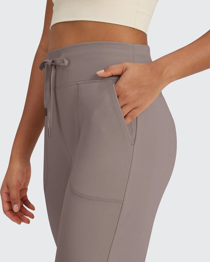Pantalones de pernera ancha EverGoing de talle alto informales de negocios petite