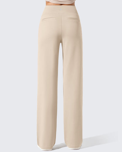 Pantalones de vestir de talle alto con forro polar EverGoing