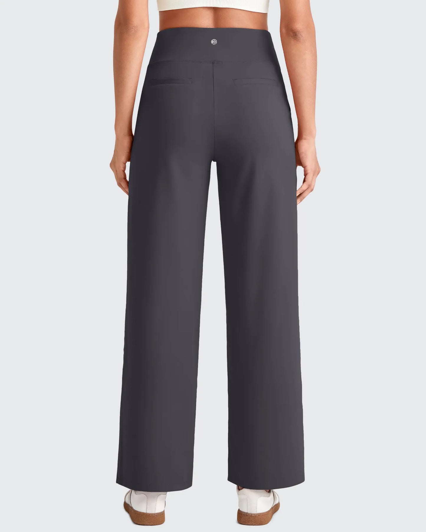Pantalones de vestir capri elásticos de tiro alto EverGoing (talla regular)