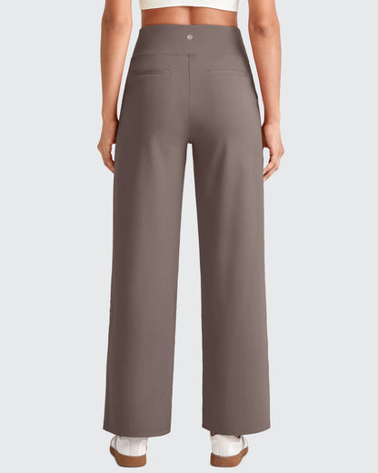 Pantalones Sastre Cortos Elásticos de Talle Alto EverGoing para Mujer (Talla Pequeña)