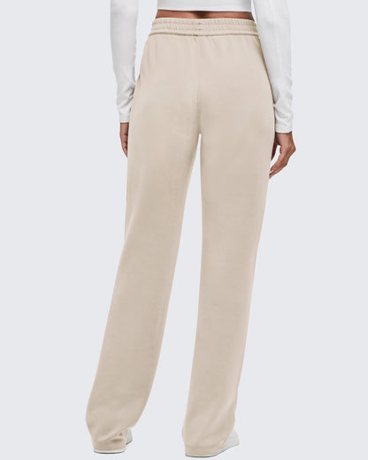 Pantalones de chándal de pernera ancha con cintura elástica Smoofit, corte regular