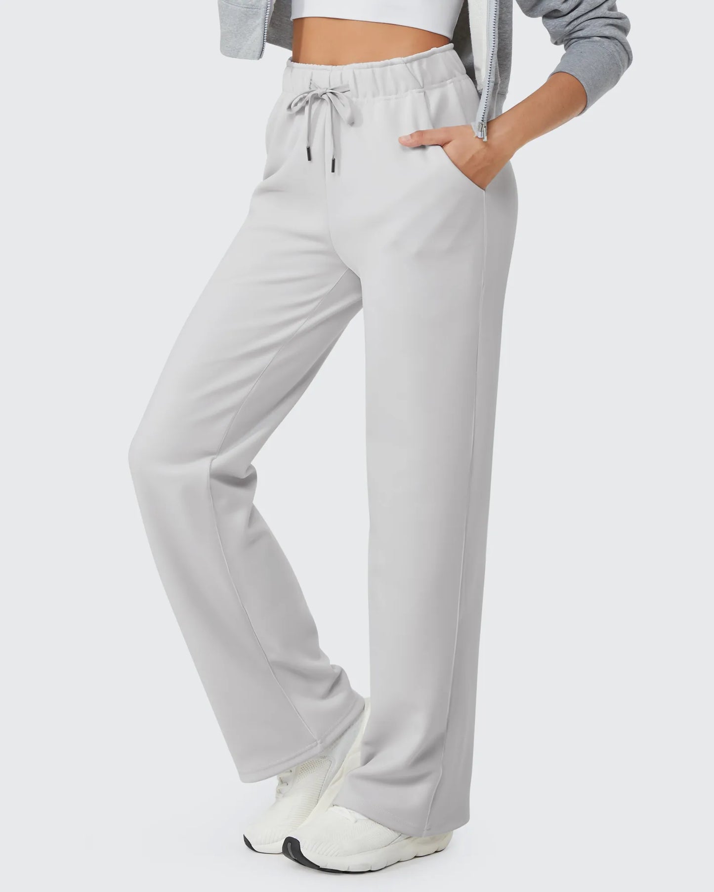 Pantalones casuales EverGoing largos con cordón y forro polar