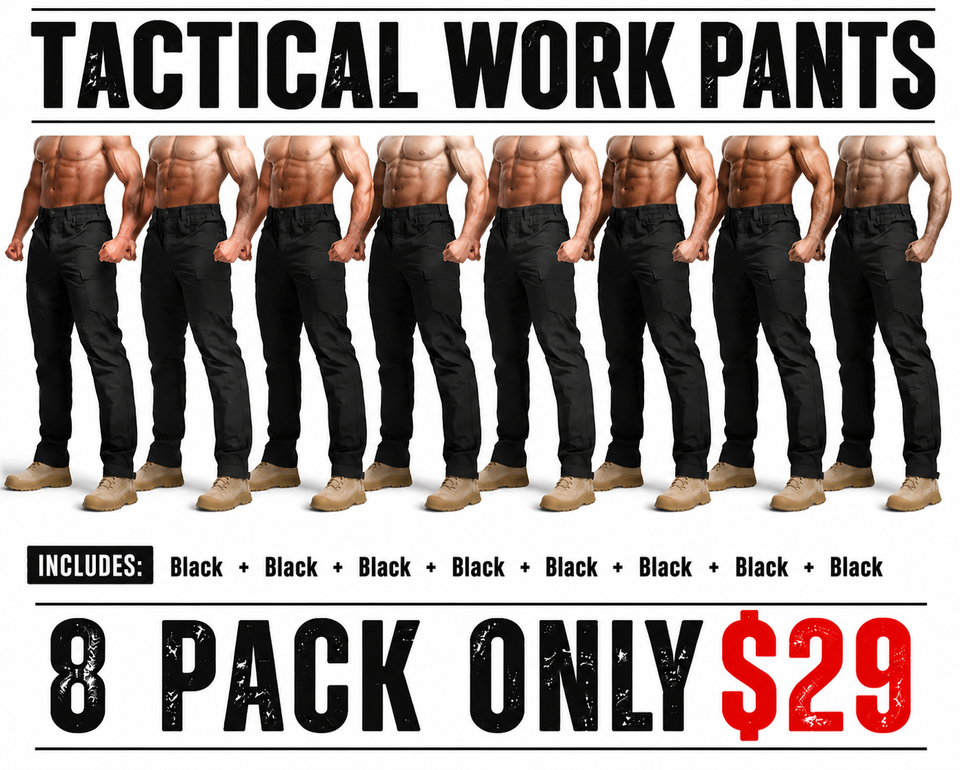 Tactical Work Pants Lightweight Multi-Pocket Water Resistant Cargo Pants Ripstop Hiking Military Construction Outdoor Pants 10 Pockets