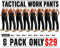 Black-8 PACK ONLY $29