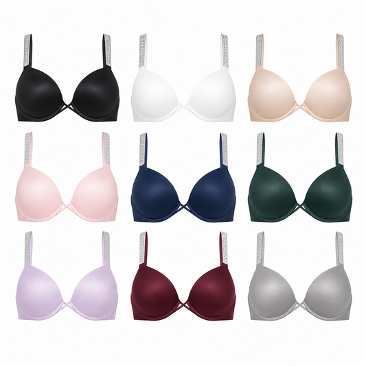 9 PACK-Women's Very Sexy Bombshell Adds-2-Cups Push Up Bra