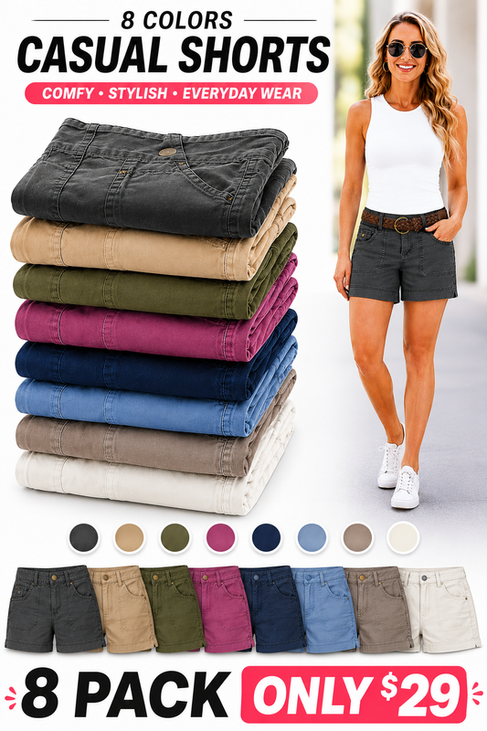8 PACK Casual Summer Shorts