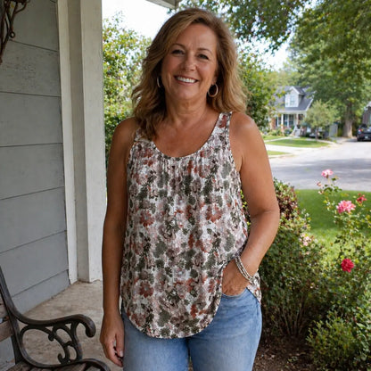 Womens Tank Tops 2026 Flowy Peplum Tops