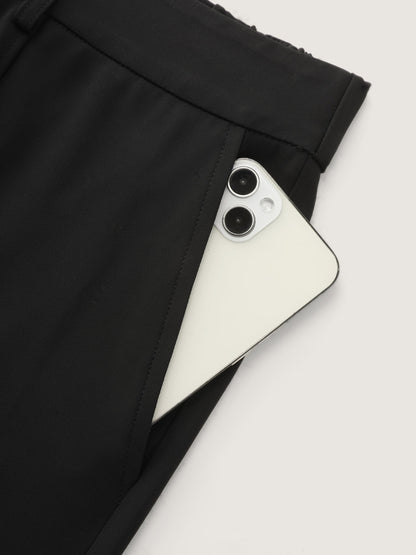Pull-On Straight-Leg Shorts