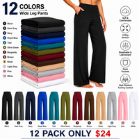 🔥12-PACK (Black + Dark Gray + Navy + Royal Blue + Teal + Olive Green + Burgundy + Brown + Khaki + Light Gray + Pink + White)