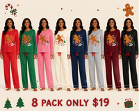 Large Gingerbread Man Pajama Set (8-Pack)