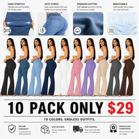 10 PACK ONLY $29---Black + Dark Blue + Light Blue + Deep Blue + White + Pink + Purple + Khaki + Gray + Brown