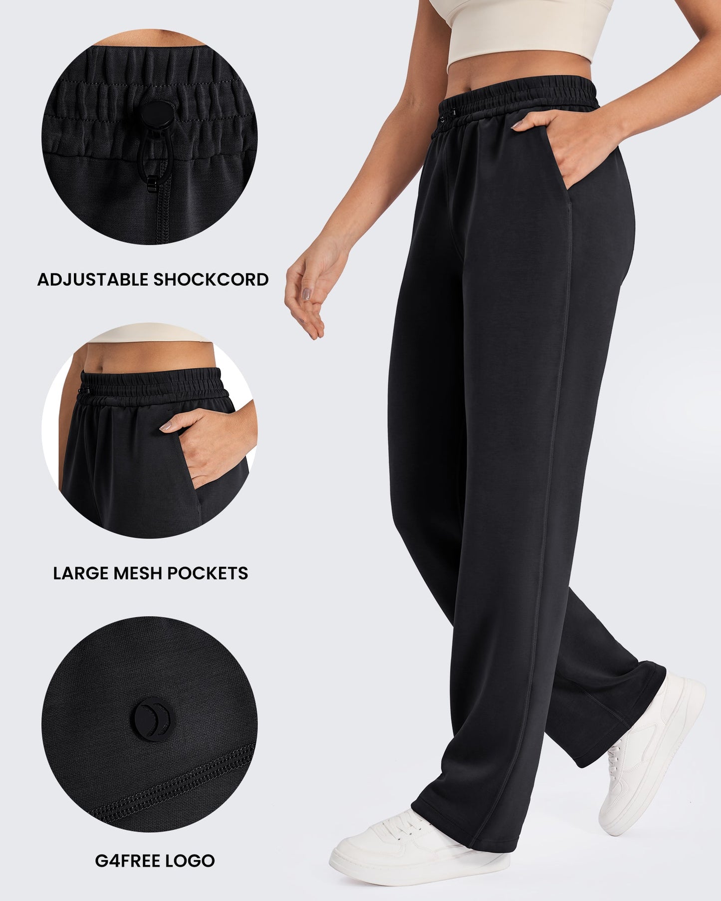 Pantalones cortos anchos de cintura media Smoofit