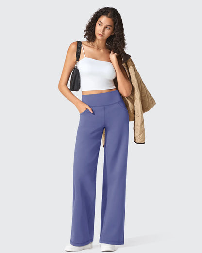 Pantalones de vestir de talle alto sin costuras BareFeel Petite
