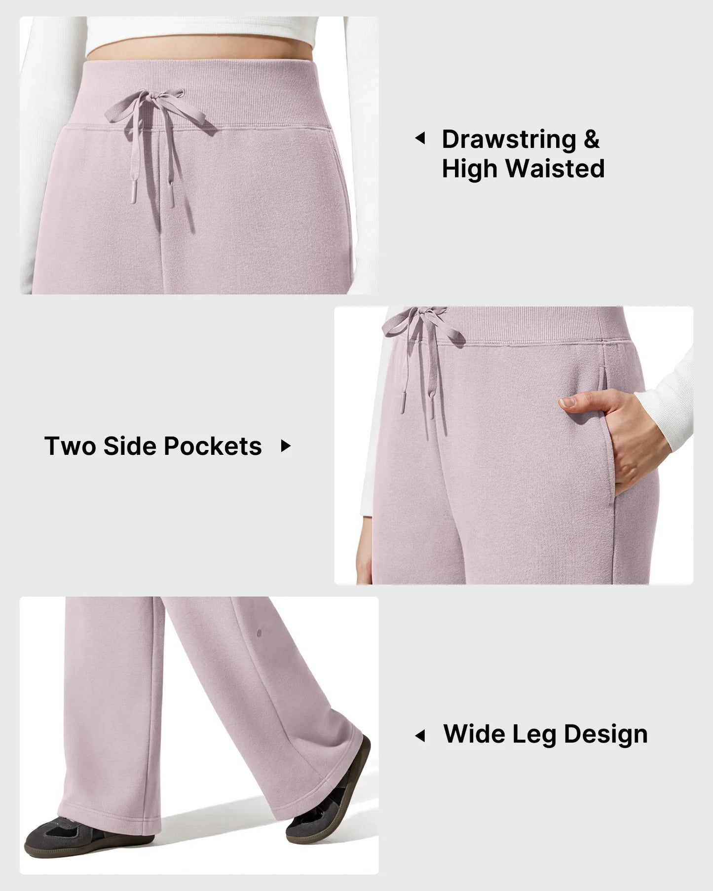 Pantalones térmicos de algodón con forro polar y cordón ajustable Flurrylux