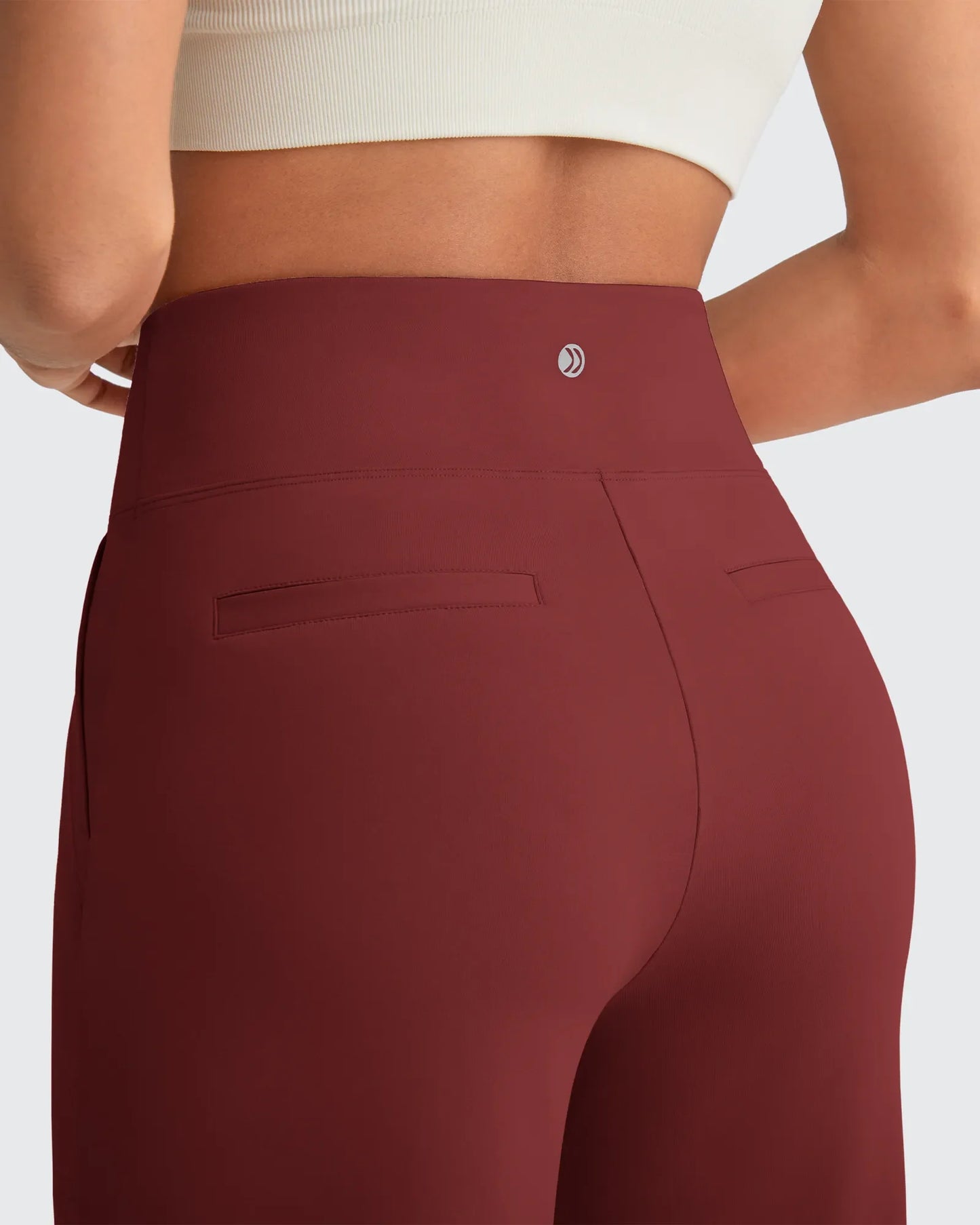 Pantalones de vestir capri elásticos de tiro alto EverGoing Tall