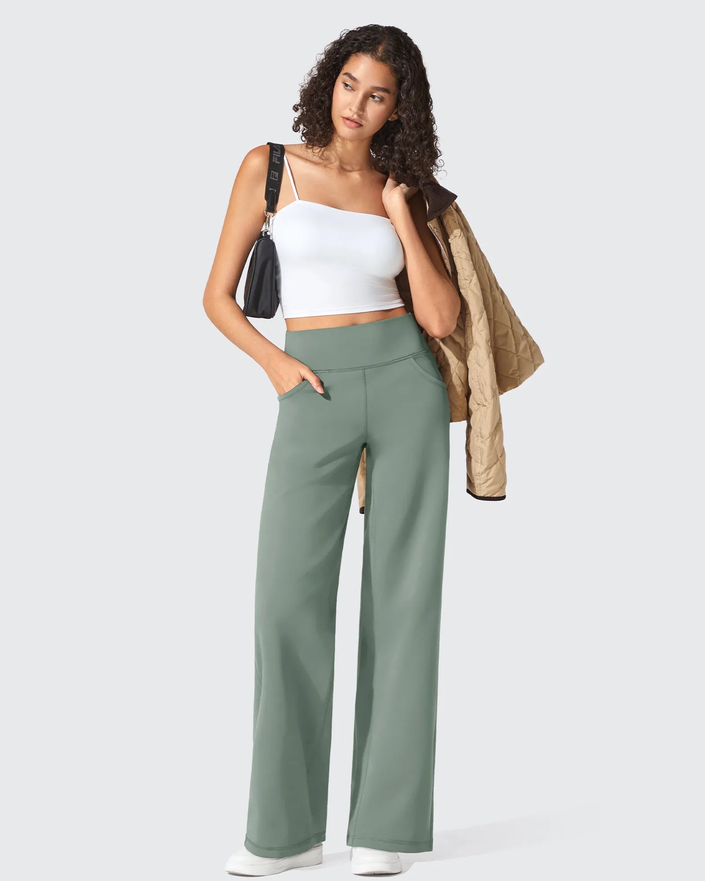 Pantalones de vestir de talle alto sin costuras BareFeel