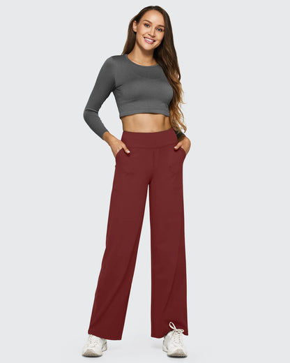 Pantalones de Negocios Informales de Talle Alto Sueltos EverGoing 27''