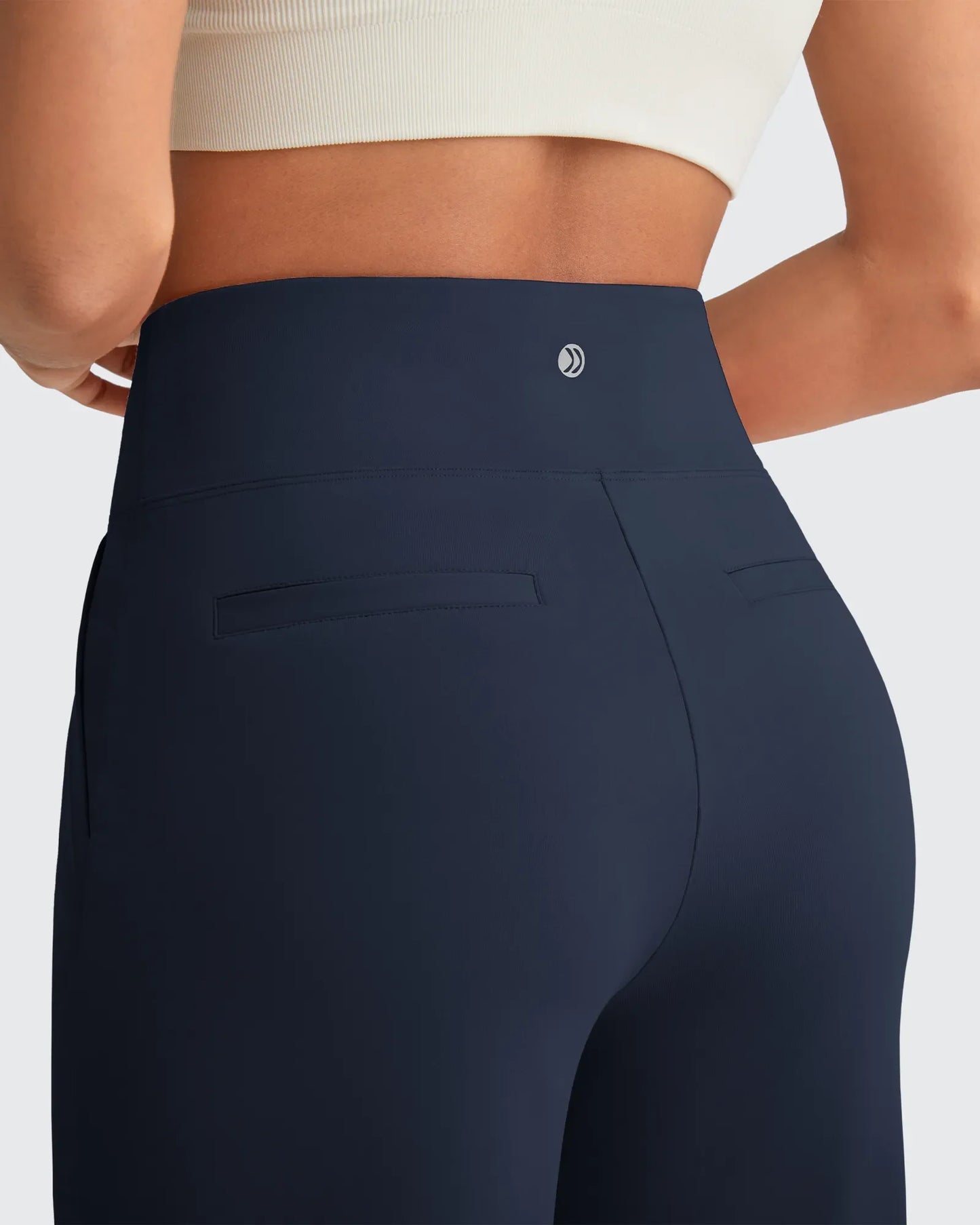 Pantalones de vestir capri elásticos de tiro alto EverGoing Tall