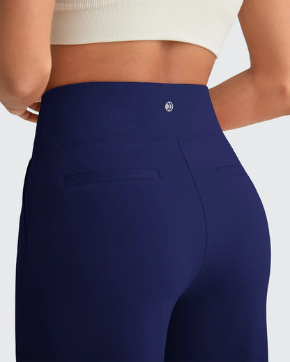 Pantalones Sastre Cortos Elásticos de Talle Alto EverGoing para Mujer (Talla Pequeña)