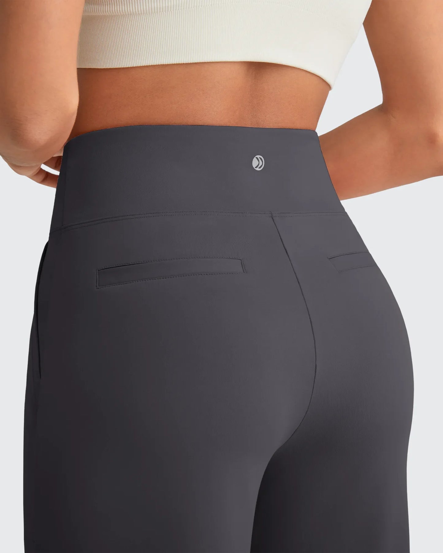 Pantalones Sastre Cortos Elásticos de Talle Alto EverGoing para Mujer (Talla Pequeña)
