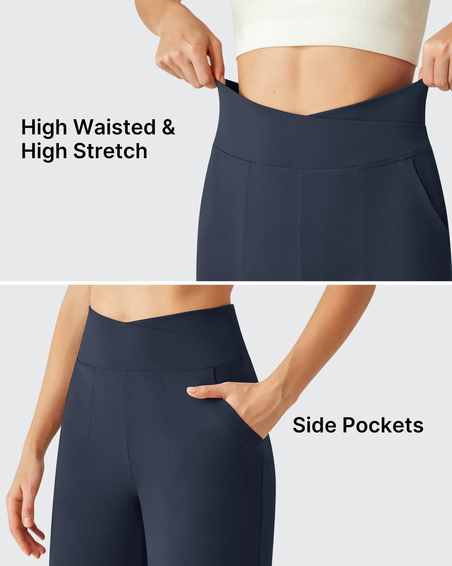 Pantalones de Yoga Anchos Hasta el Tobillo BareFeel de Gran Elasticidad