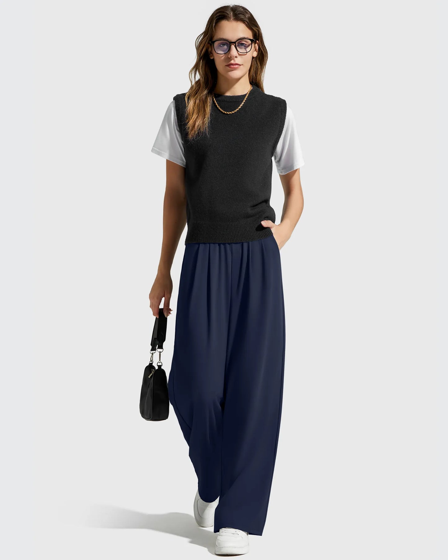 Pantalones Casuales de Vestir de Talle Alto ShiftReady