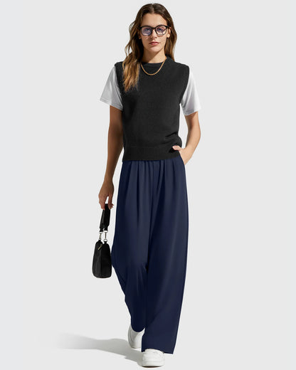 Pantalones Casuales de Vestir de Talle Alto ShiftReady