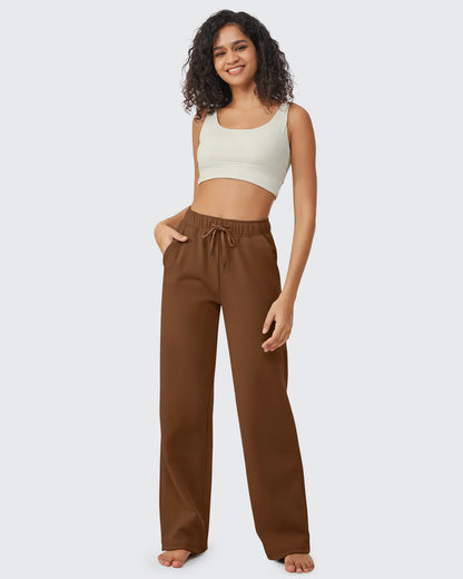 Pantalones casuales EverGoing largos con cordón y forro polar