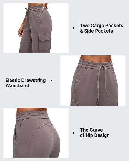 Pantalones de chándal cargo Smoofit de pernera ancha con cordón y bolsillos