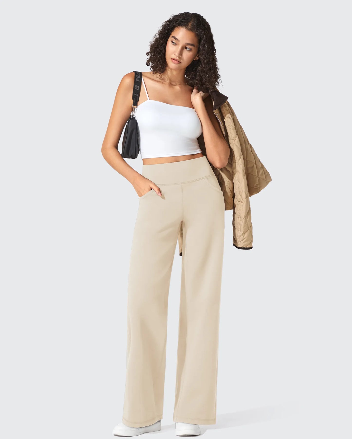 Pantalones de vestir de talle alto sin costuras BareFeel