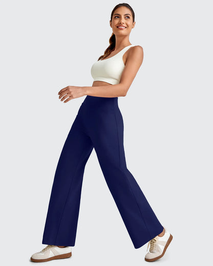 Pantalones de vestir capri elásticos de tiro alto EverGoing Tall