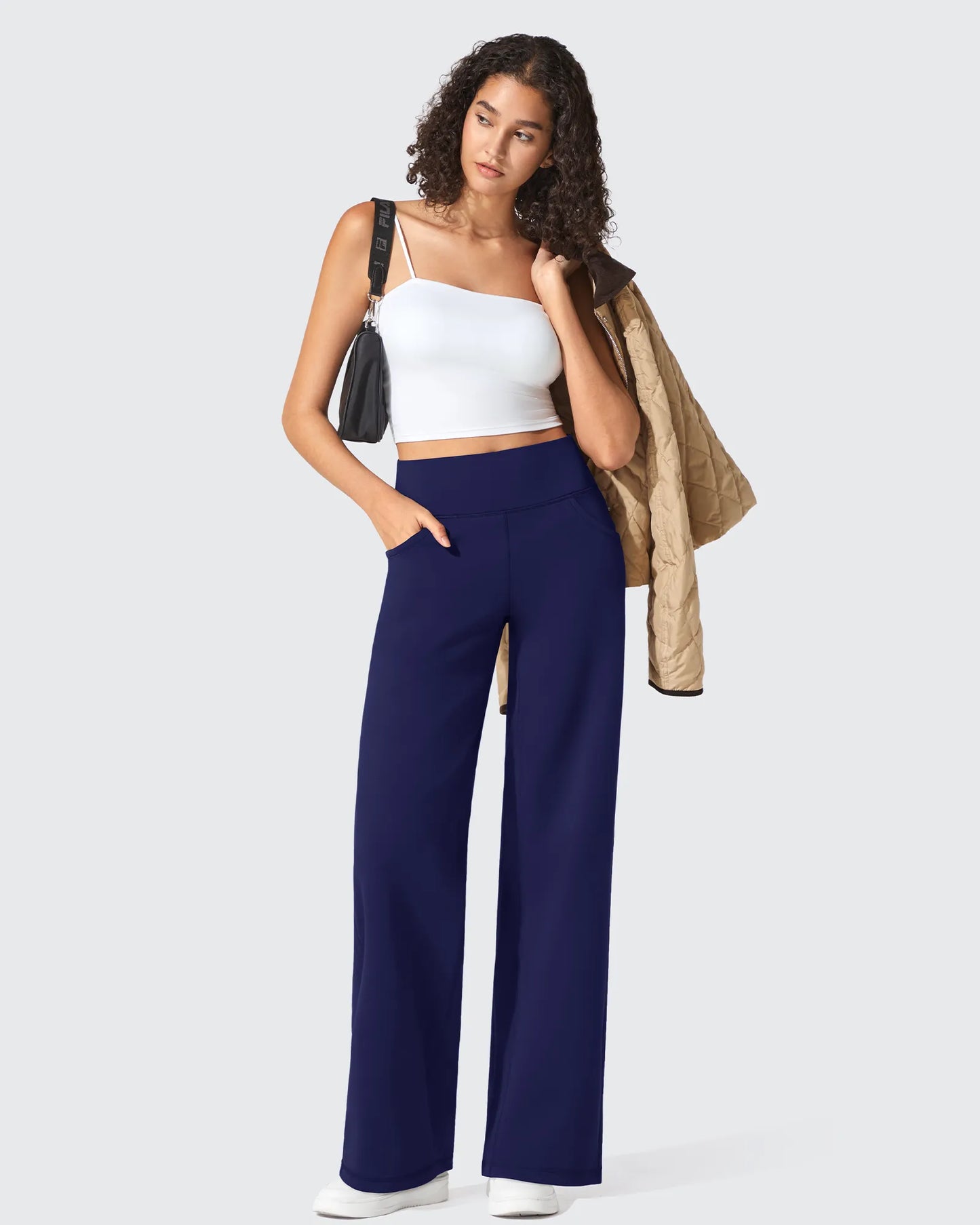 Pantalones de vestir de talle alto sin costuras BareFeel