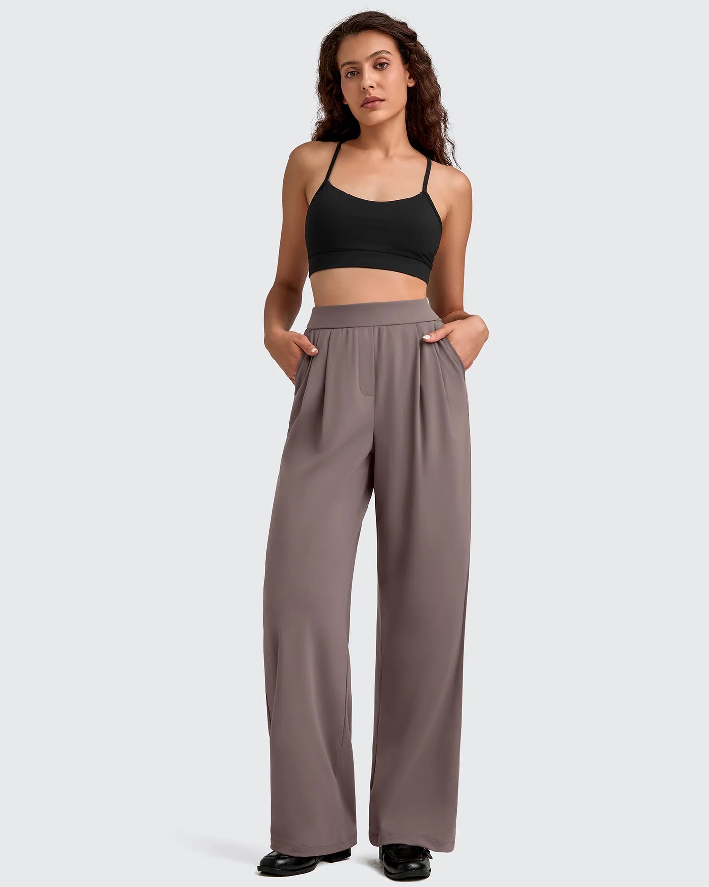 Pantalones Casuales de Vestir de Talle Alto ShiftReady
