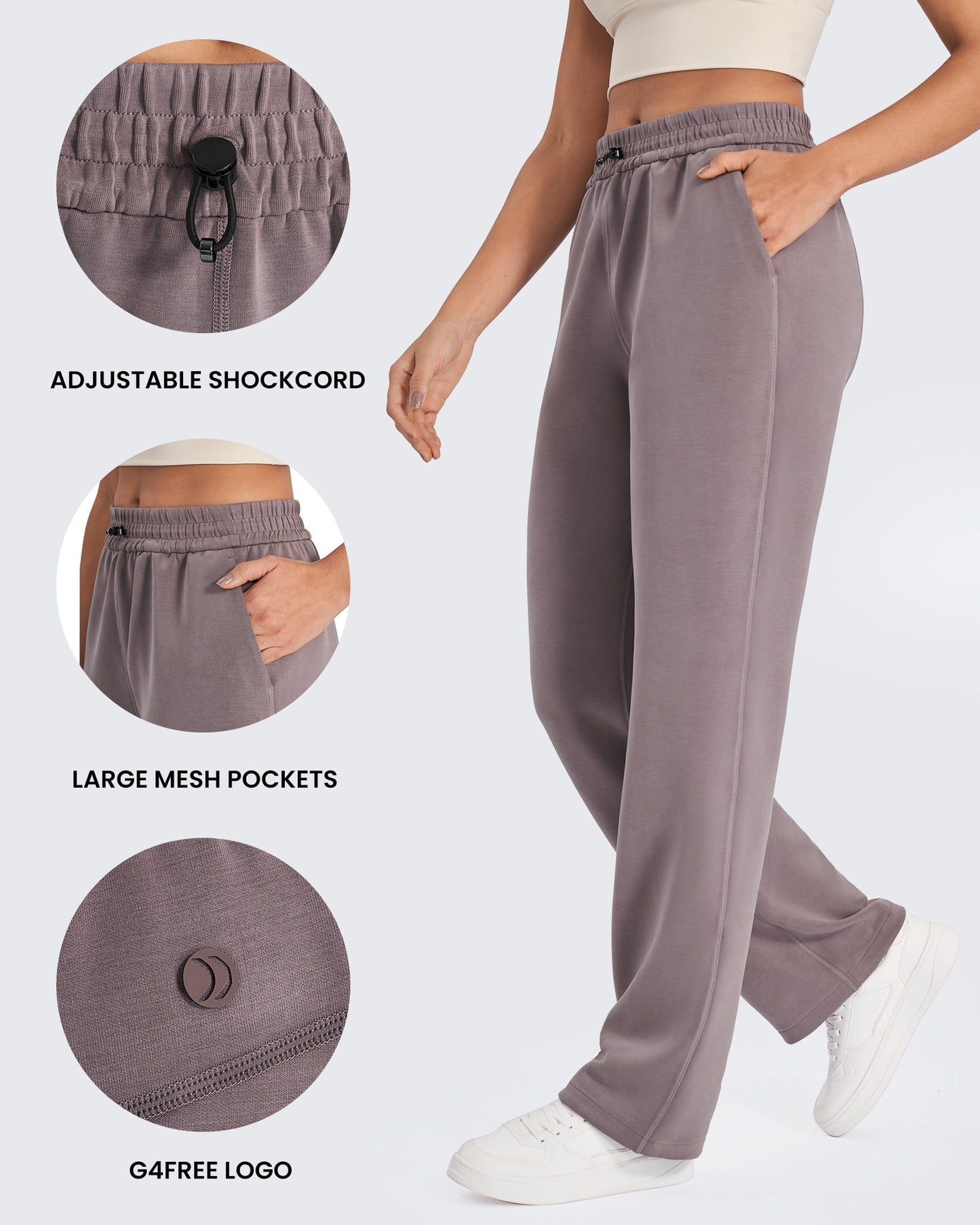 Pantalones cortos anchos de cintura media Smoofit