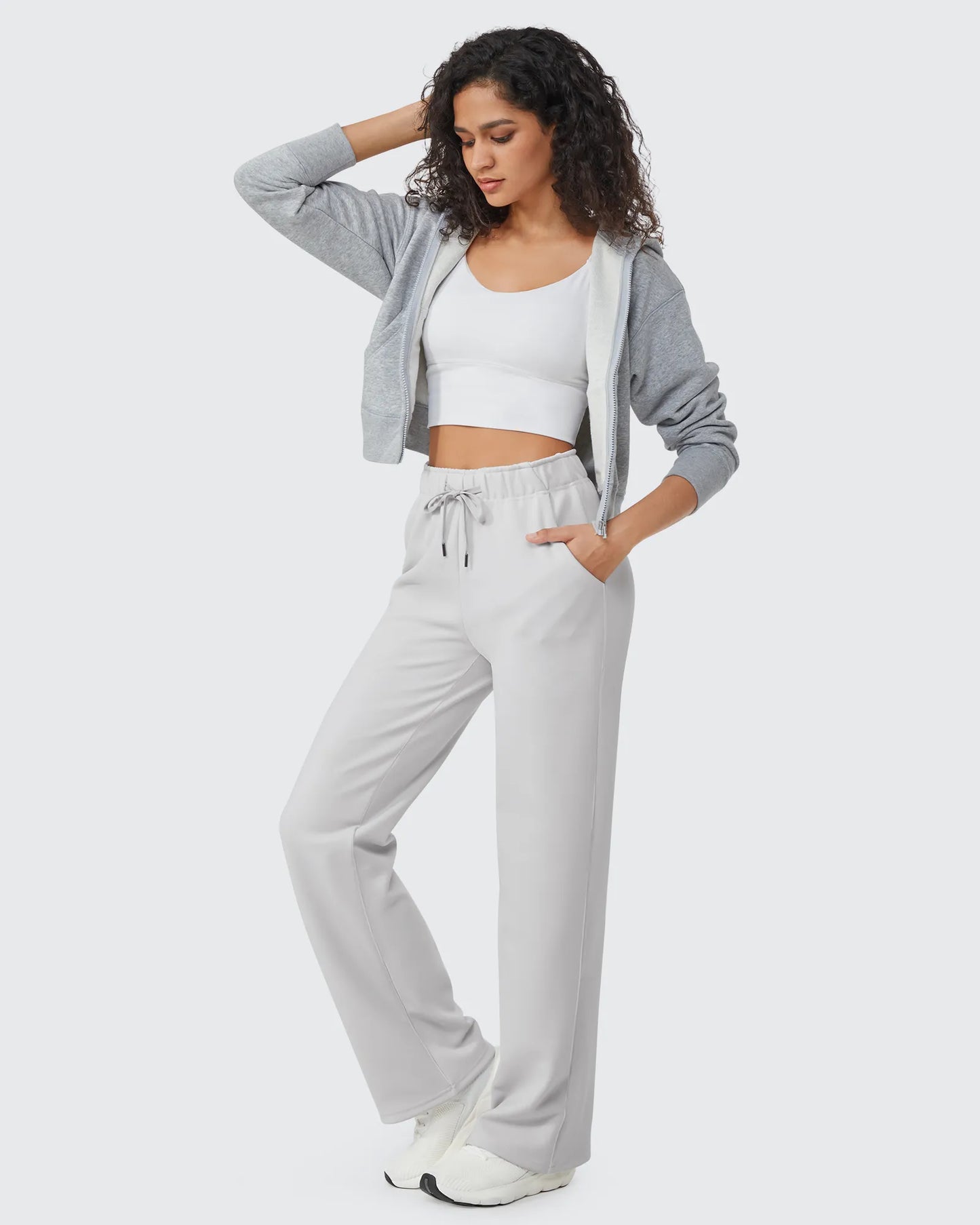 Pantalones casuales EverGoing largos con cordón y forro polar