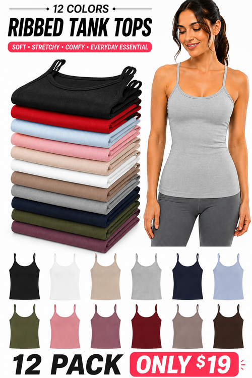 Today's special offer 🍃Women's Basic Solid Ribbed Cami Tank Top