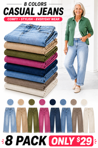8 PACK--Light Blue + Khaki + Olive Green + Pink + Navy Blue + Denim Blue + Taupe + White