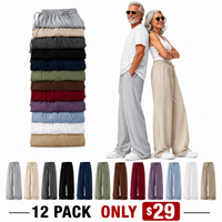 12 Pack-Light Gray + Beige + Charcoal Gray + Black + Navy Blue + Sage Green + Brown + Burgundy + Dusty Purple + Light Blue + White + Khaki