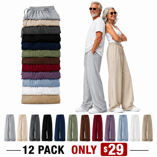 Limited-Time 12-Piece Set – Unisex summer lightweight casual retro pants