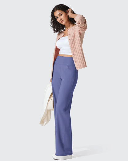 BareFeel Pantalones Elegantes de Tiro Alto Sin Costuras (Talla Alta)