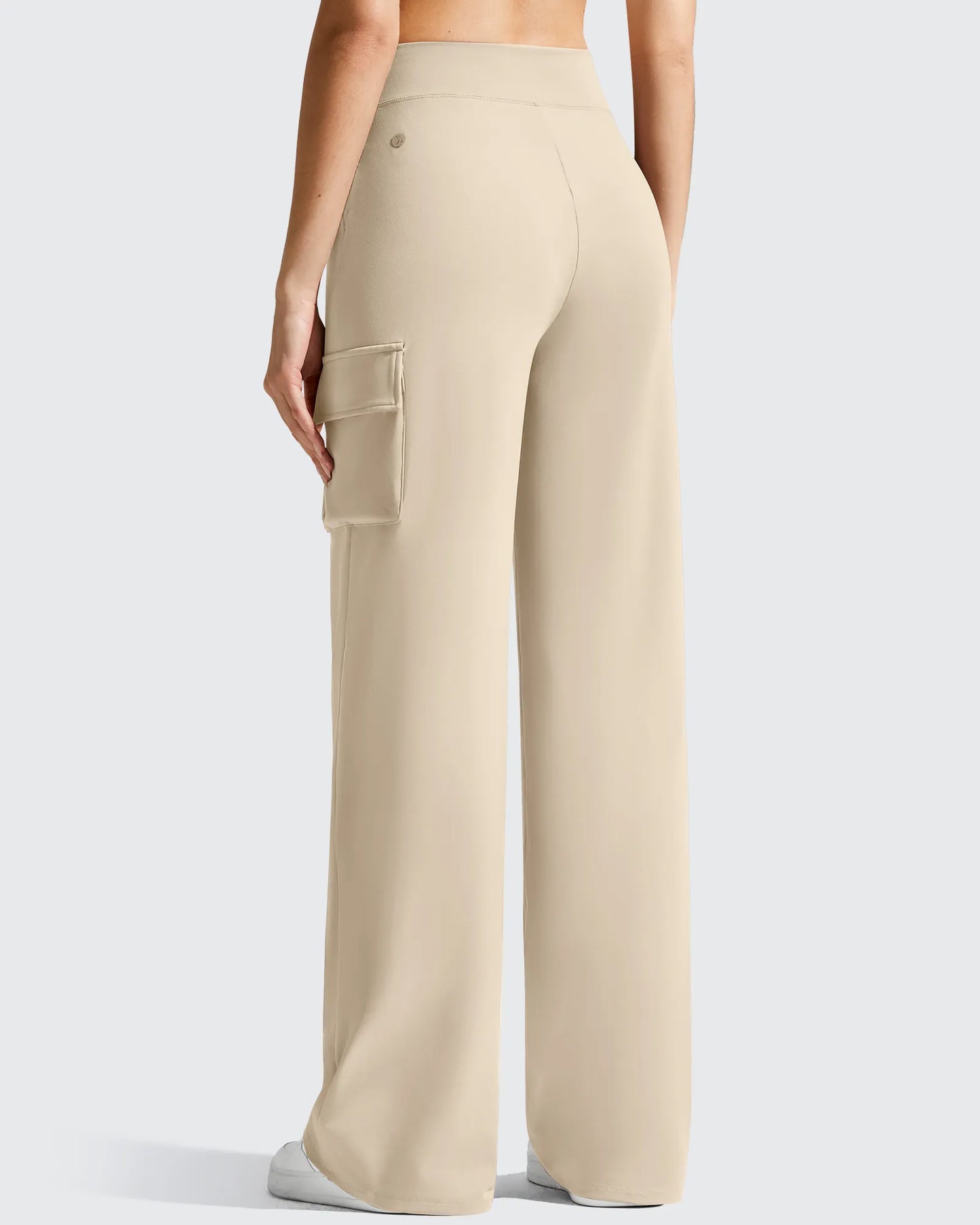 Pantalones cargo de pierna ancha EverGoing de cintura alta con 4 bolsillos