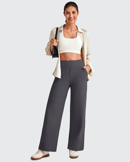 Pantalones Sastre Cortos Elásticos de Talle Alto EverGoing para Mujer (Talla Pequeña)