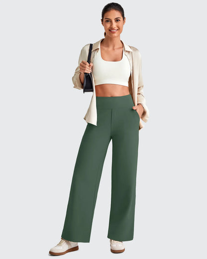 Pantalones Sastre Cortos Elásticos de Talle Alto EverGoing para Mujer (Talla Pequeña)
