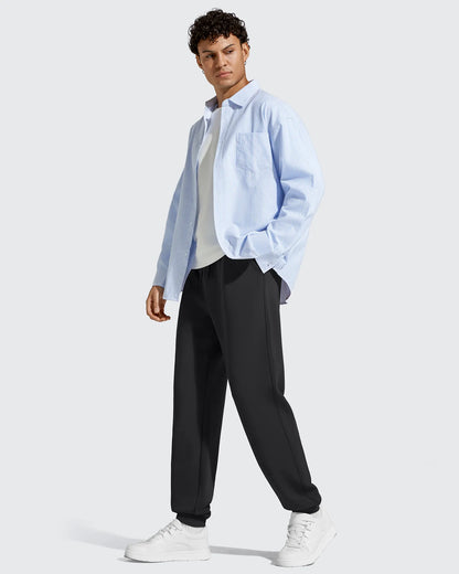 Pantalones de chándal térmicos con cordón y forro polar para hombre Smoofit