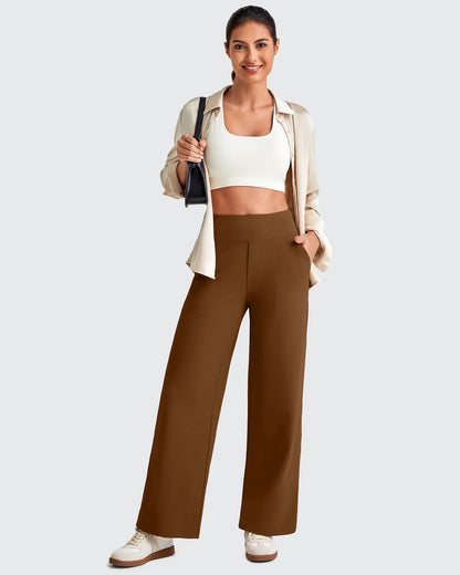 Pantalones Sastre Cortos Elásticos de Talle Alto EverGoing para Mujer (Talla Pequeña)