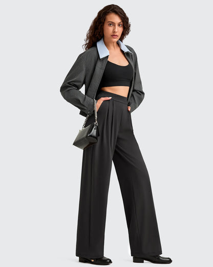 Pantalones Casuales de Vestir de Talle Alto ShiftReady